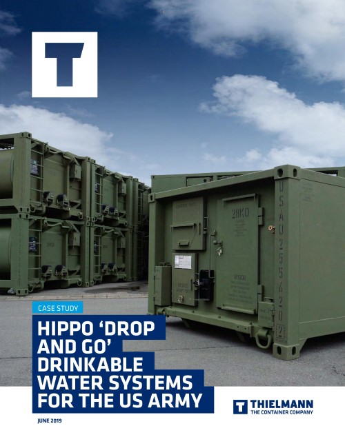 Hippo Drop And Go Drinkable Water Systems For The US Army THIELMANN